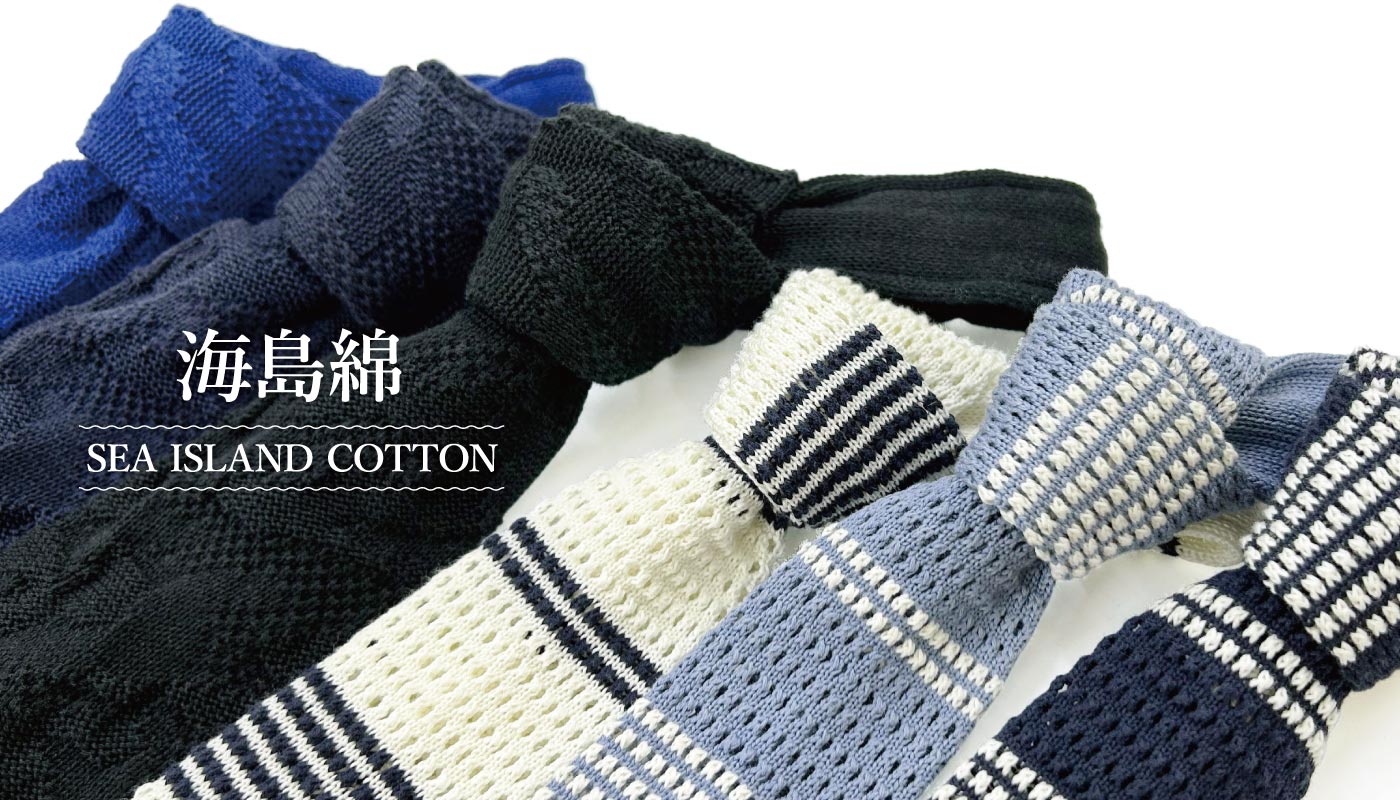 海島綿（かいとうめん/Sea Island Cotton）のニットタイ│SEIWA ONLINE