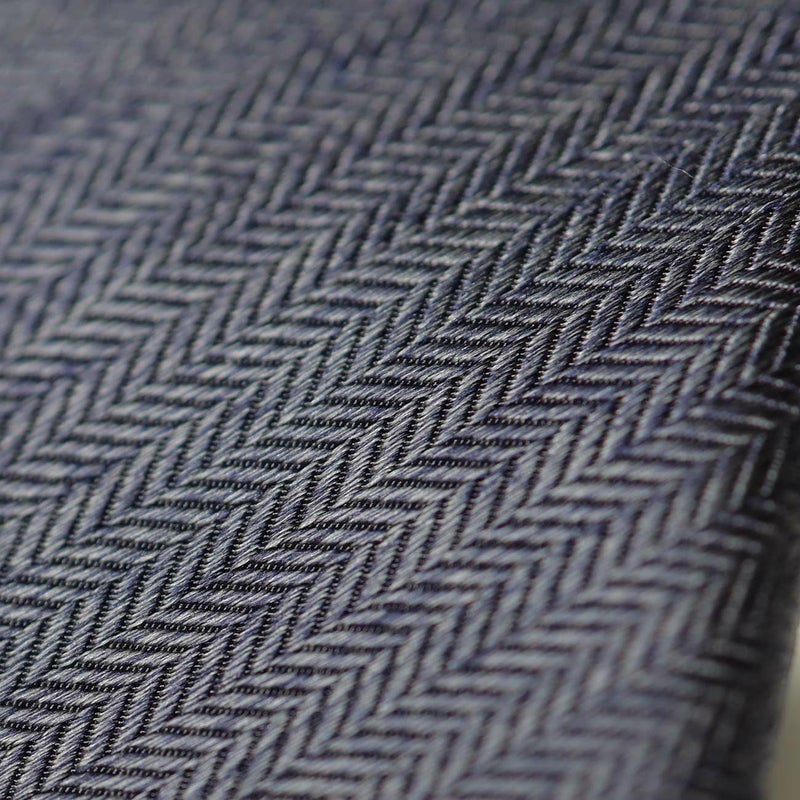 KINSHOKUネクタイ メランジソリッドヘリンボン・グレー