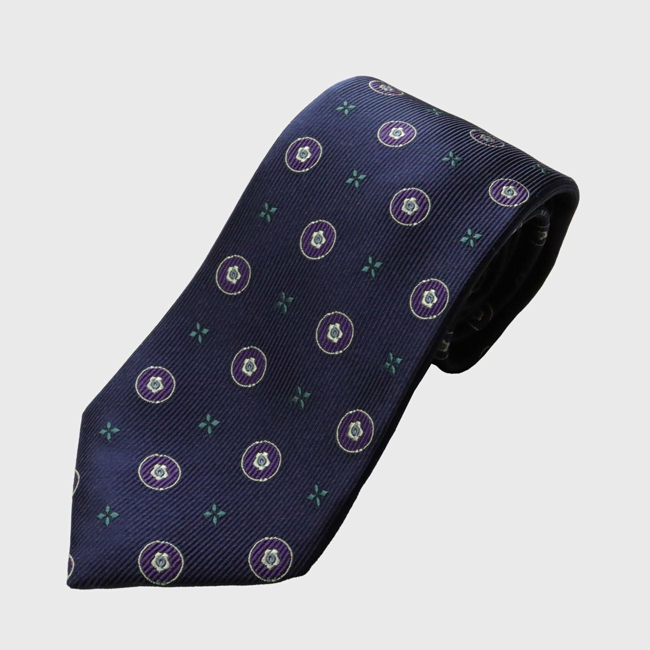 KINSHOKUネクタイ ブルーベリーモチーフ・グリーン | SEIWA ONLINE STORE