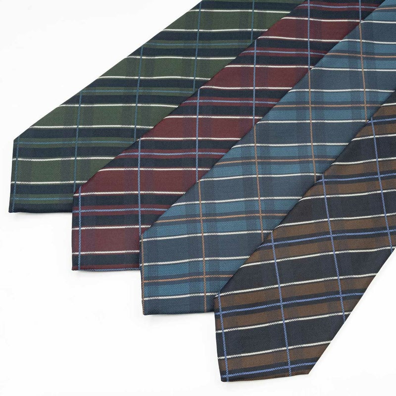 KINSHOKUネクタイ 西陣織ヘリンボンチェックの画像