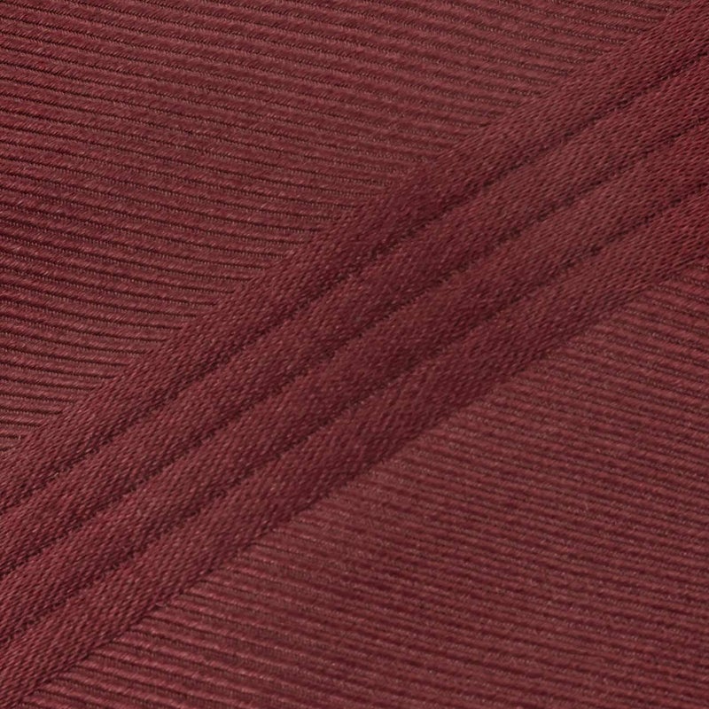 ROYTOUCHネクタイ ソリッド凹凸ストライプ・ワインのアップ画像