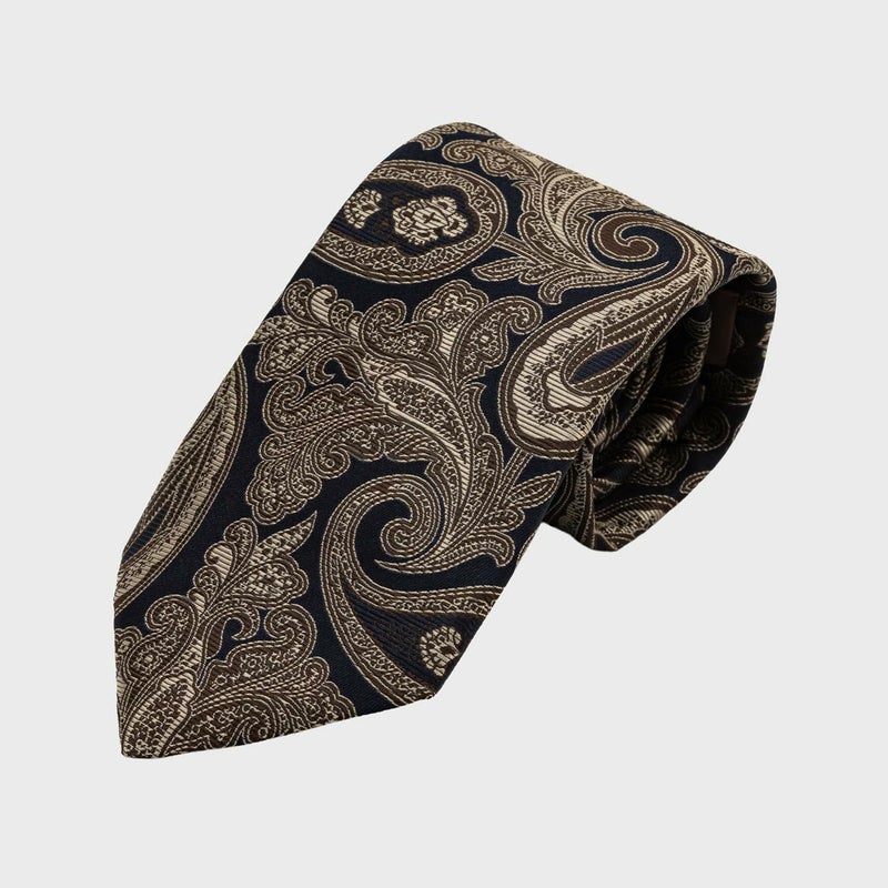 ネイビー/ブラウン