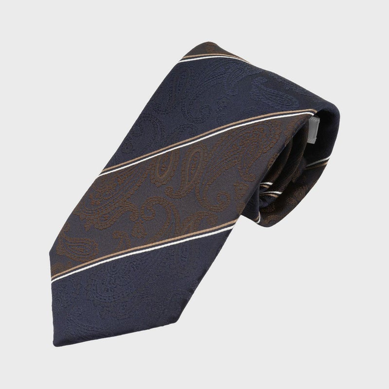 ネイビー/ブラウン